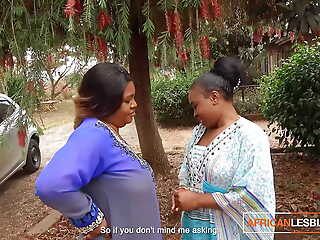 African Married MILFS Lesbian Make Out In Public During Enclosure Party
