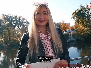 german blonde driveway prostitute real cause of pick up EroCom Date pov in berlin