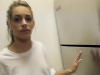 Horny teen pov sucks load of shit