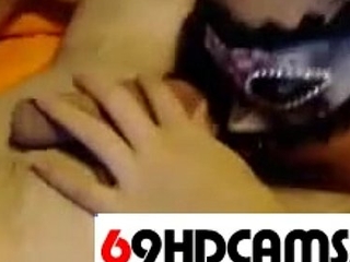 69HDCAMS.US Masked Woman Rimjob  Free Amateur Porn Video